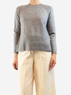 Grey merino cashmere jumper - size S