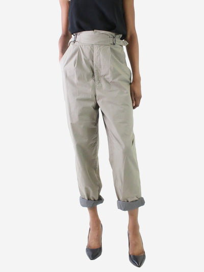 Isabel Marant Green belted balloon trousers - size UK 6 Trousers Isabel Marant
