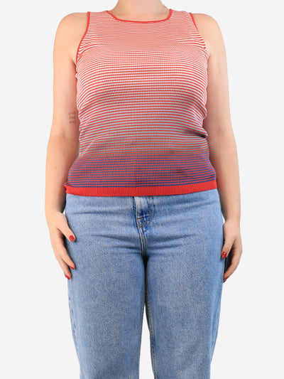 Red ombre striped vest top - size UK 16 Tops Missoni 