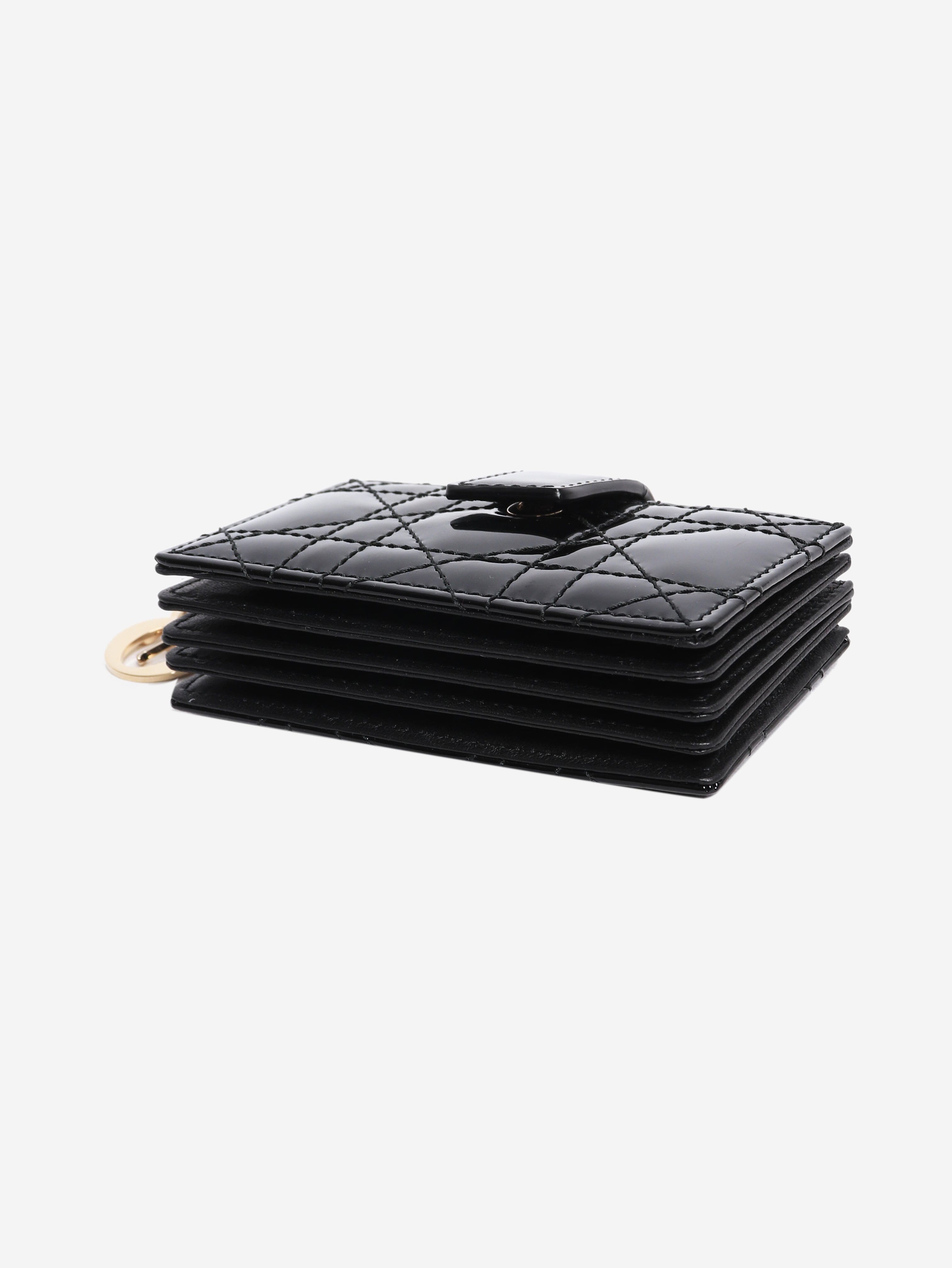 Black Lady Dior patent card holder Wallets, Purses & Small Leather Goods Dior 