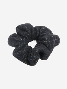 The Row Black facemask and scrunchie set