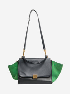 Celine Multicolour Tapeze suede and leather 2way bag