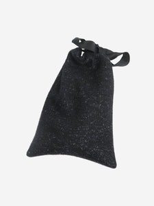 The Row Black facemask and scrunchie set