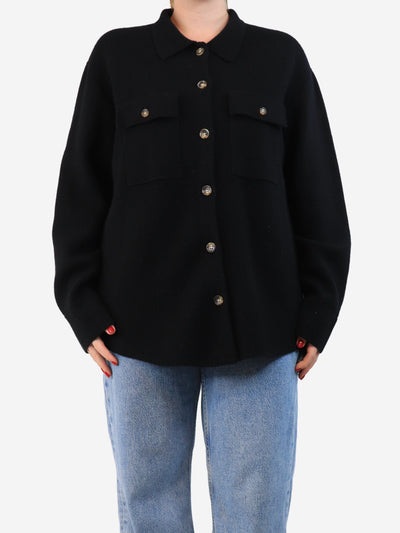 Black wool and cashmere-blend shirt - size L Knitwear La Ligne 