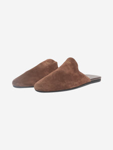 Prada Brown suede mules - size EU 38