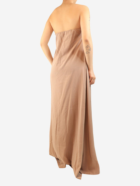 Pink monili silk maxi dress - size M alternate image