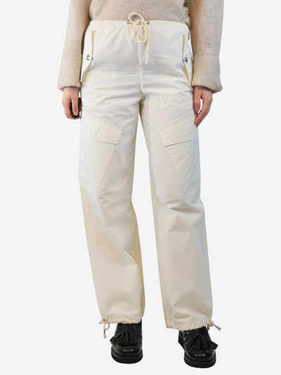 Cream parachute pants - size XS Trousers Dion Lee 