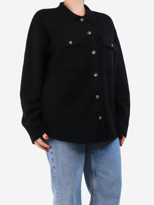 La Ligne Black wool and cashmere-blend shirt - size L