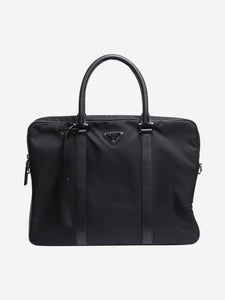 Prada Black nylon briefcase