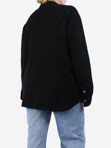 La Ligne Black wool and cashmere-blend shirt - size L