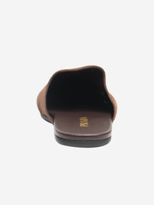 Prada Brown suede mules - size EU 38