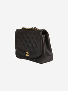 Chanel Black medium vintage 1994 Diana lambskin flap bag