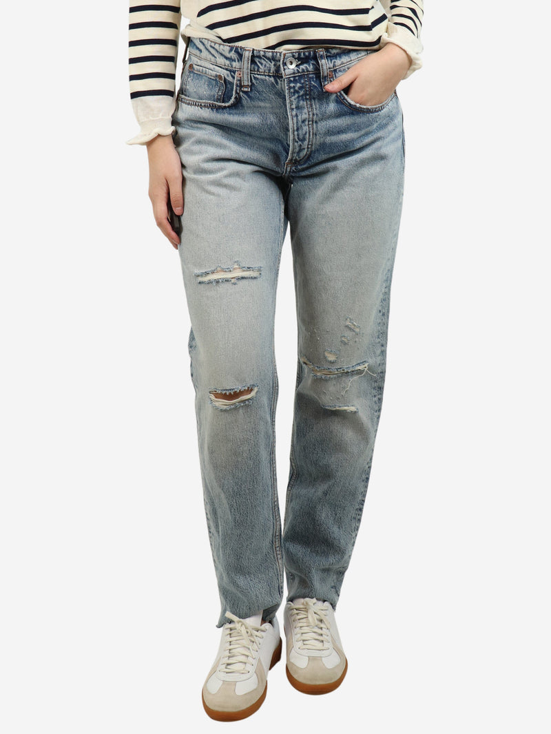 Light blue Rosa mid rise boyfriend jeans