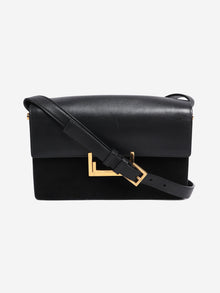 Black Lulu suede and leather bag Shoulder bags Saint Laurent 