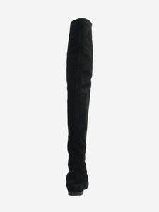 Isabel Marant Black suede over-the-knee boots - size EU 38