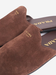 Prada Brown suede mules - size EU 38
