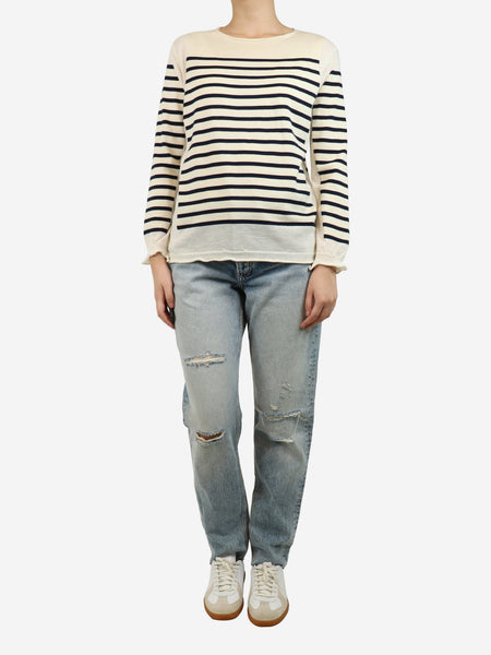 Light blue Rosa mid-rise boyfriend jeans - size UK 8 alternate image