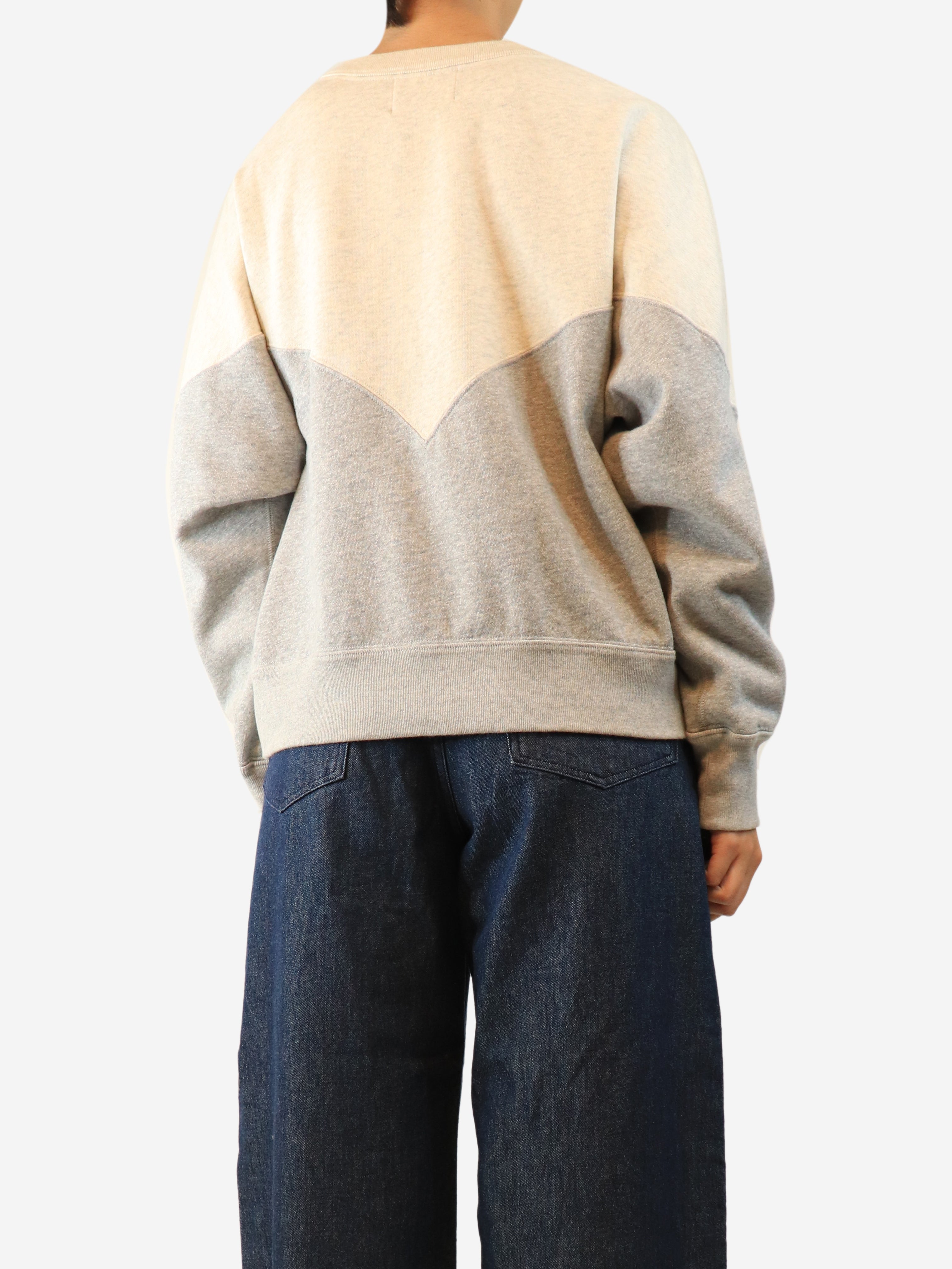 Grey Houston two-tone logo sweatshirt - size UK 10
