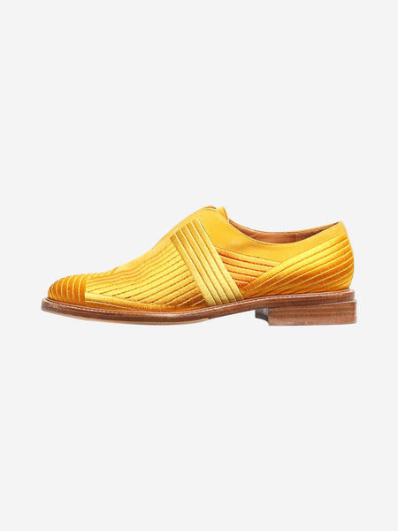 Yellow embroidered slip-on shoes - size EU 39 product image