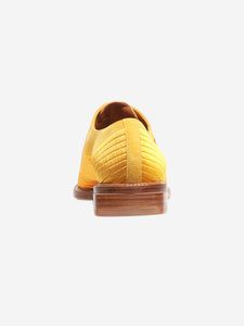 Clergerie Yellow embroidered slip-on shoes - size EU 39