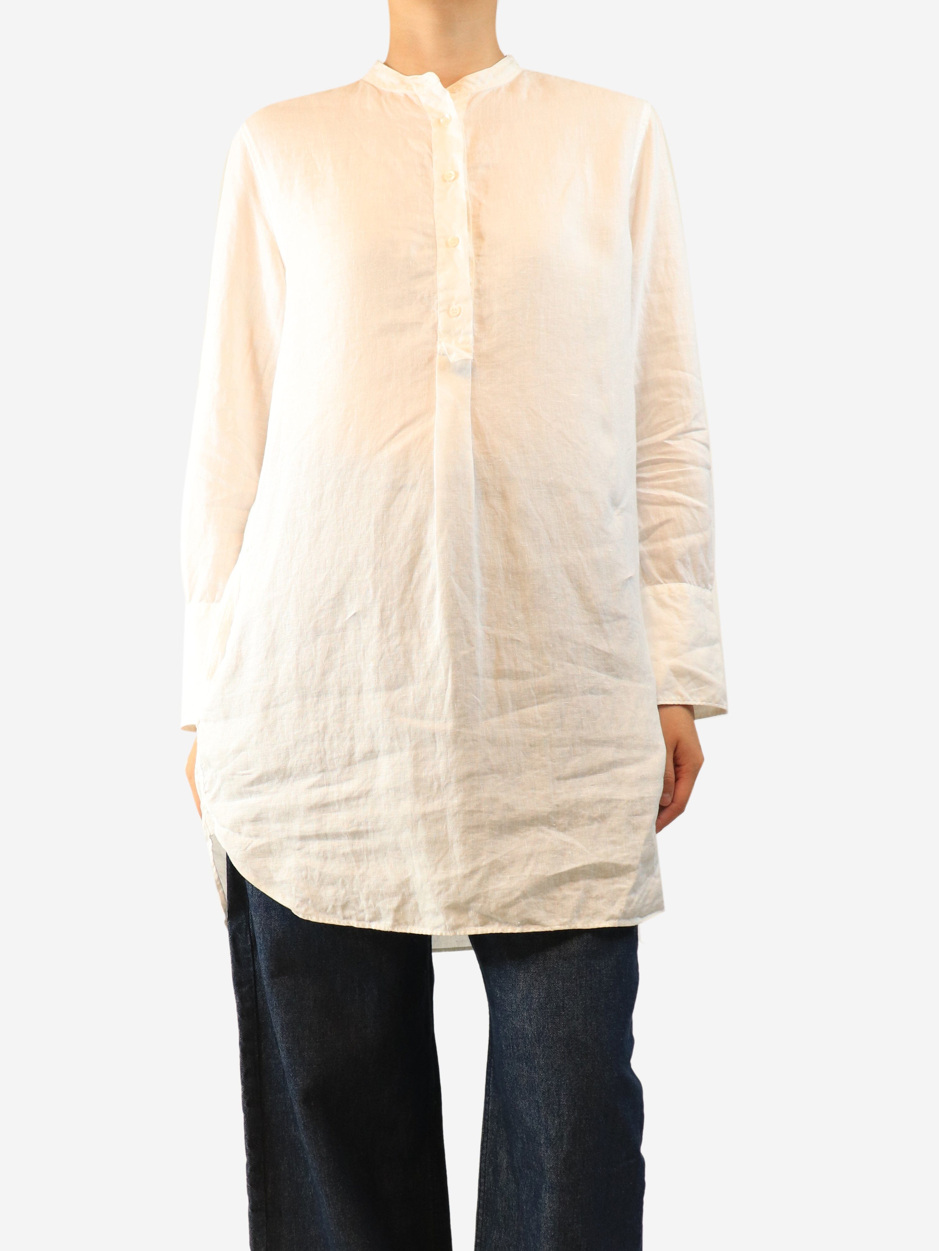 White linen tunic - size UK 10 Tops Aspesi 