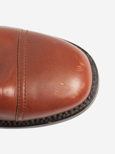 Chanel Brown leather quilted boots with fur lining - size EU 39 (UK 6)