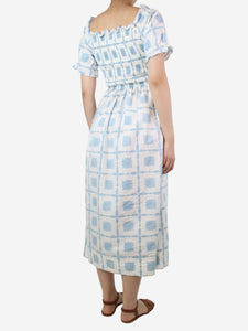 Daydress Light blue smocked printed dress - size S