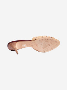 Giuseppe Zanotti Tan jewelled mules - size EU 41