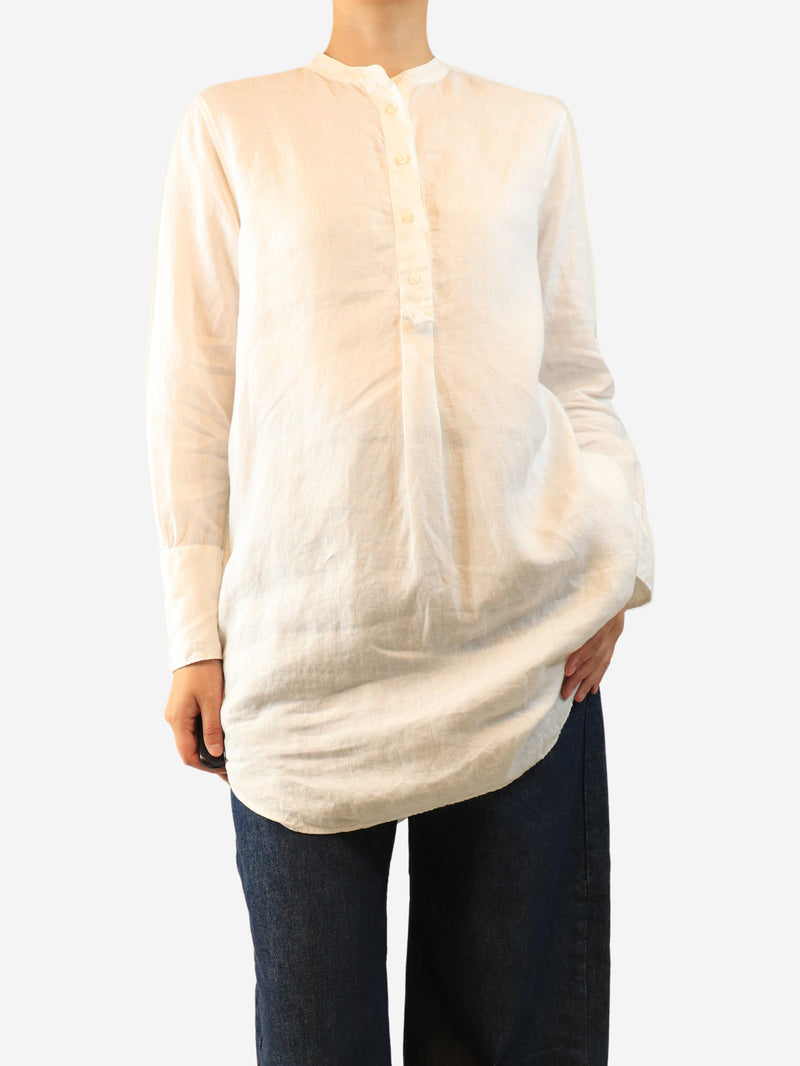 White linen tunic - size UK 10 Tops Aspesi 