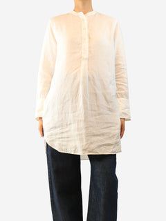 White linen tunic - size UK 10 Tops Aspesi 