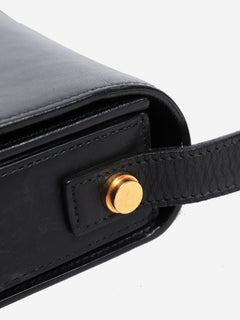 Black Lulu suede and leather bag Shoulder bags Saint Laurent 