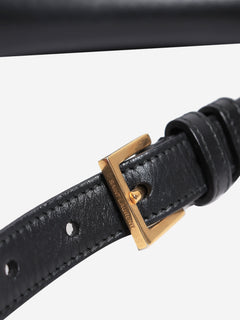 Black Lulu suede and leather bag Shoulder bags Saint Laurent 