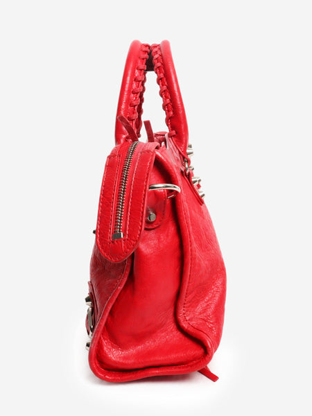 Red leather Classic City Small top handle bag alternate image