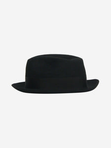 Borsalino Black Trilby hat