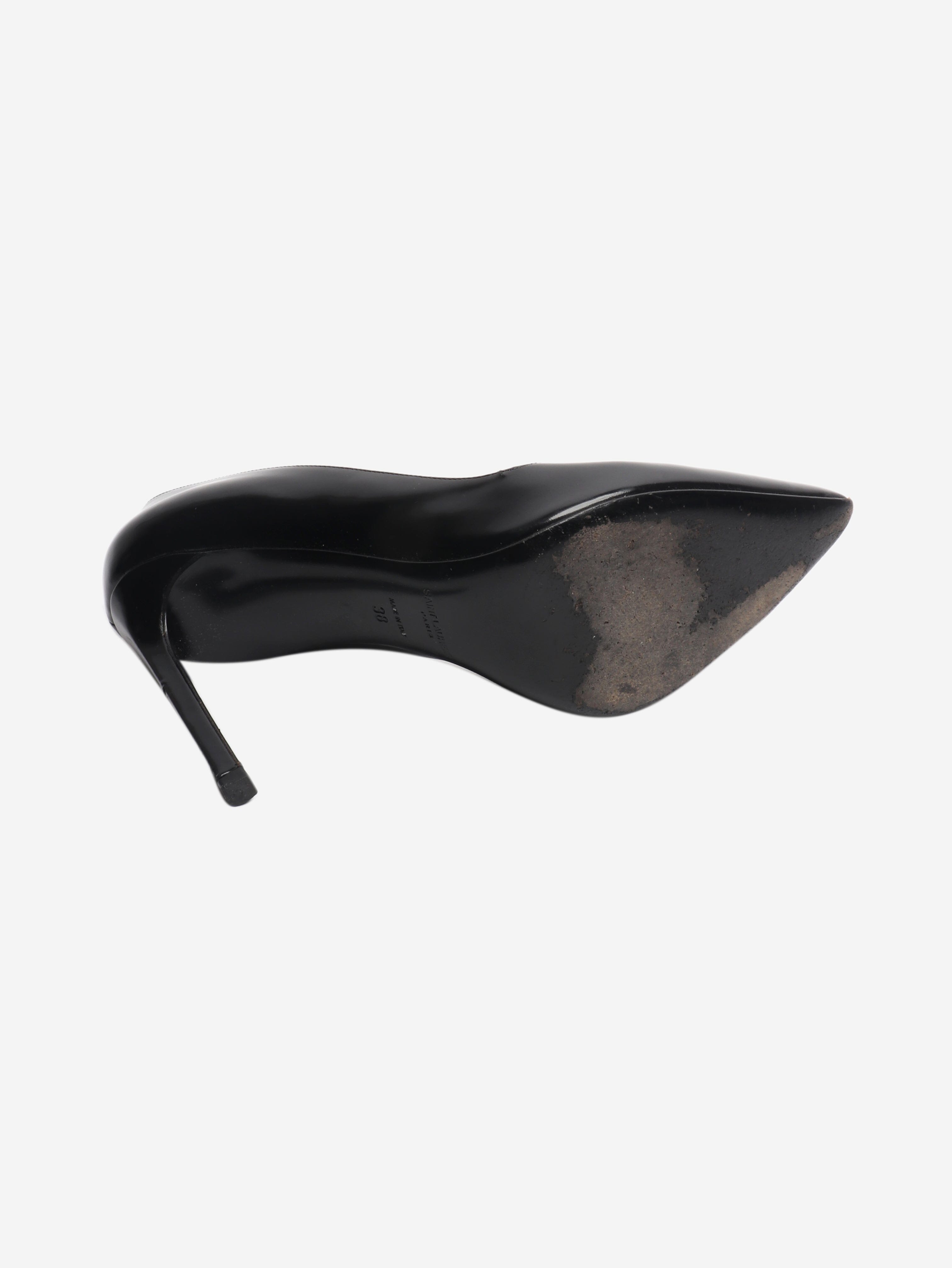 Black patent leather pumps - size EU 38 Heels Saint Laurent 