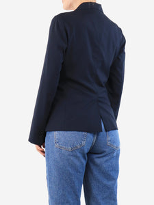 Aspesi Navy blue single-breasted wool jacket - size UK 8