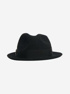 Borsalino Black Trilby hat