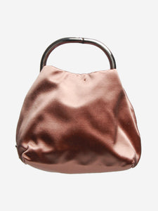 Prada Dusty pink mini satin top handle bag