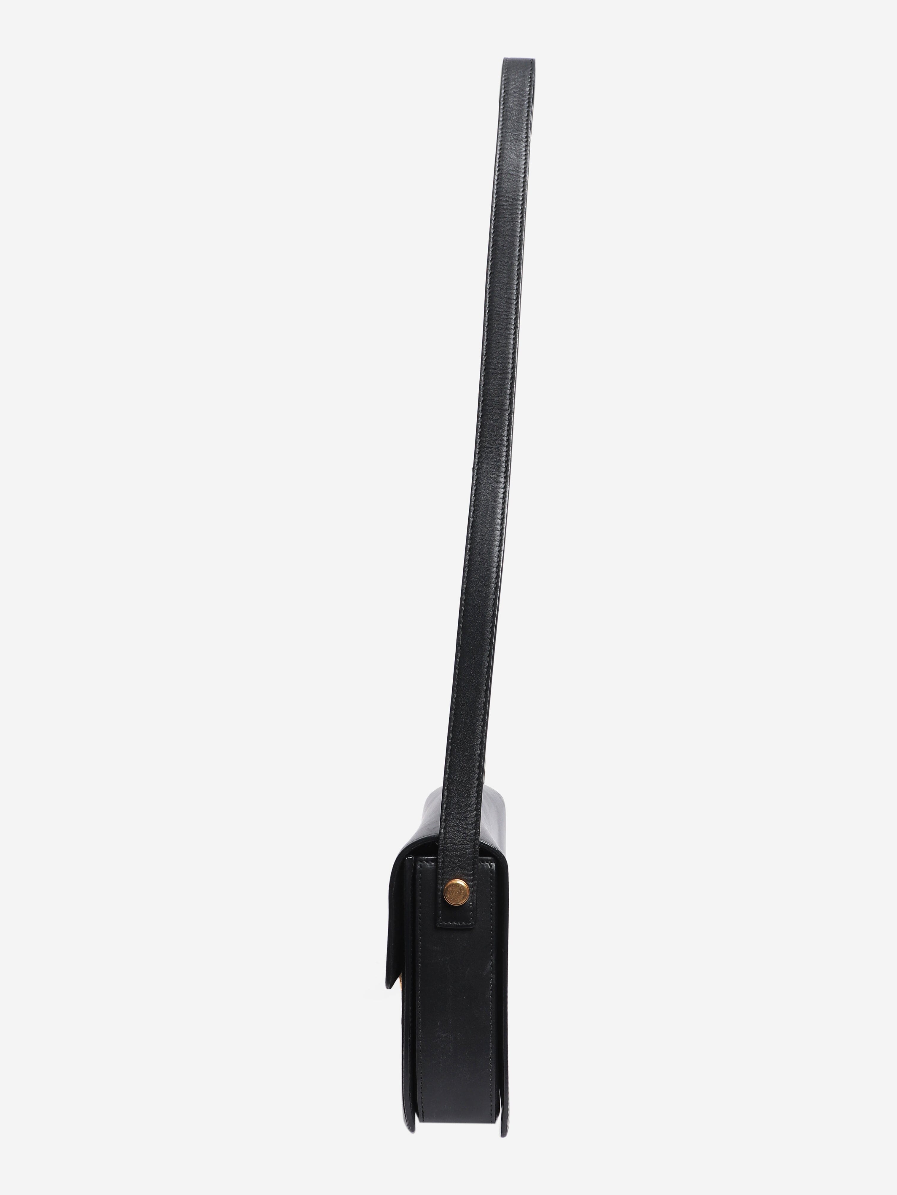 Black Lulu suede and leather bag Shoulder bags Saint Laurent 