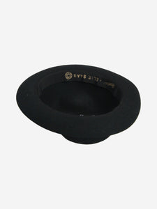 Borsalino Black Trilby hat