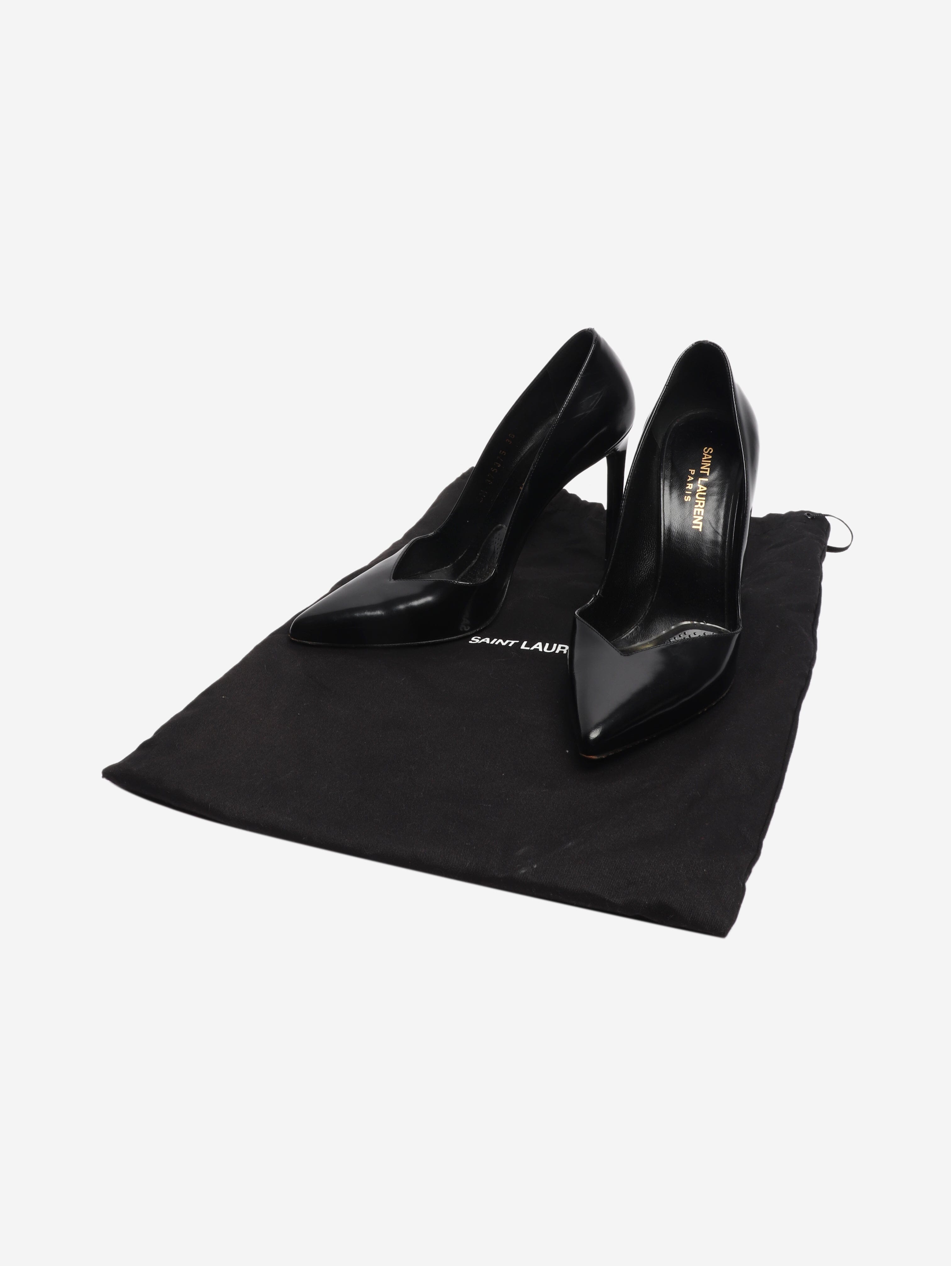 Black patent leather pumps - size EU 38 Heels Saint Laurent 