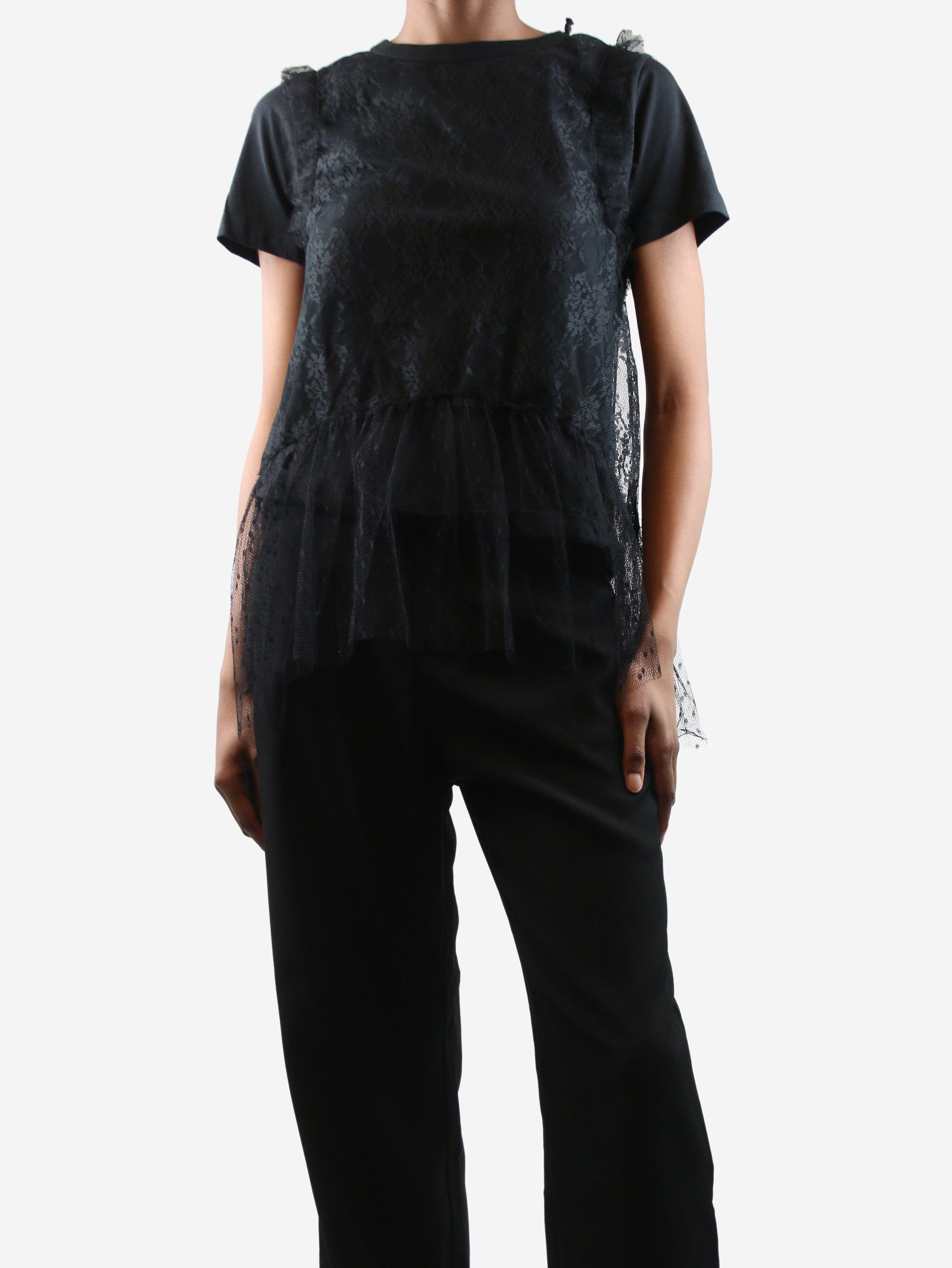 lace peplum top