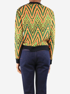 Multicolour zig-zag wool jumper - size S Knitwear Duro Olowu 
