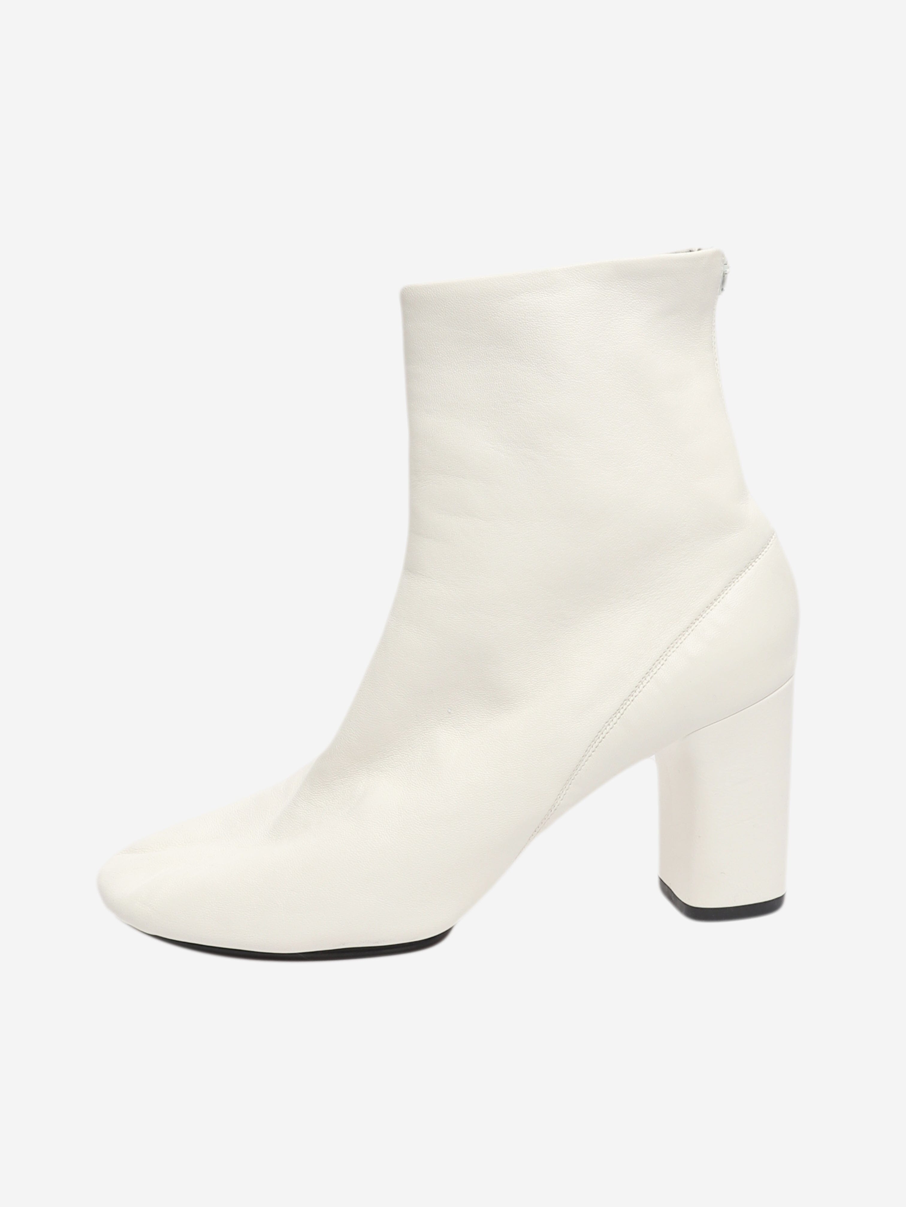 White leather ankle boots - size EU 38 Boots Celine 