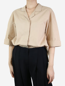 Piazza Sempione Neutral short-sleeved shirt - size IT 42