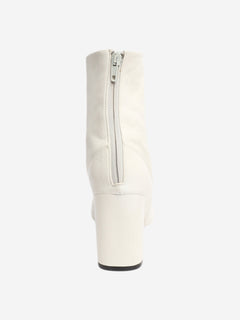 White leather ankle boots - size EU 38 Boots Celine 