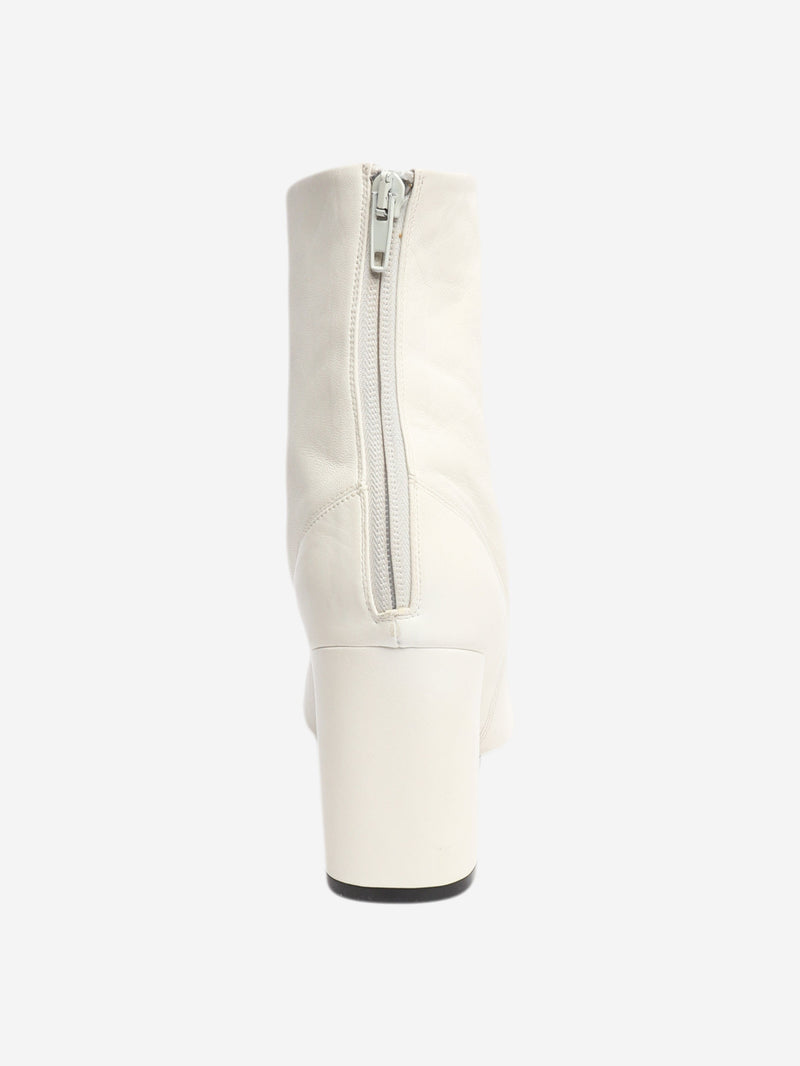 White leather ankle boots - size EU 38 Boots Celine 
