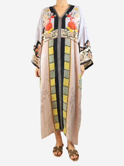 Multicolour floral printed kaftan dress - size UK 14 Dresses Etro 