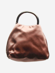 Prada Dusty pink mini satin top handle bag