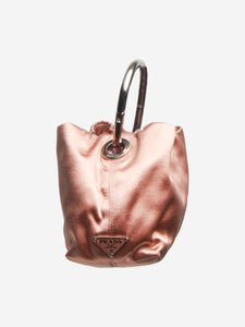 Prada Dusty pink mini satin top handle bag